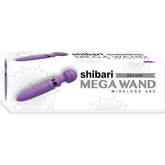Shibari Deluxe Mega Wireless 28X Body Wand Massager Purple Body Wands